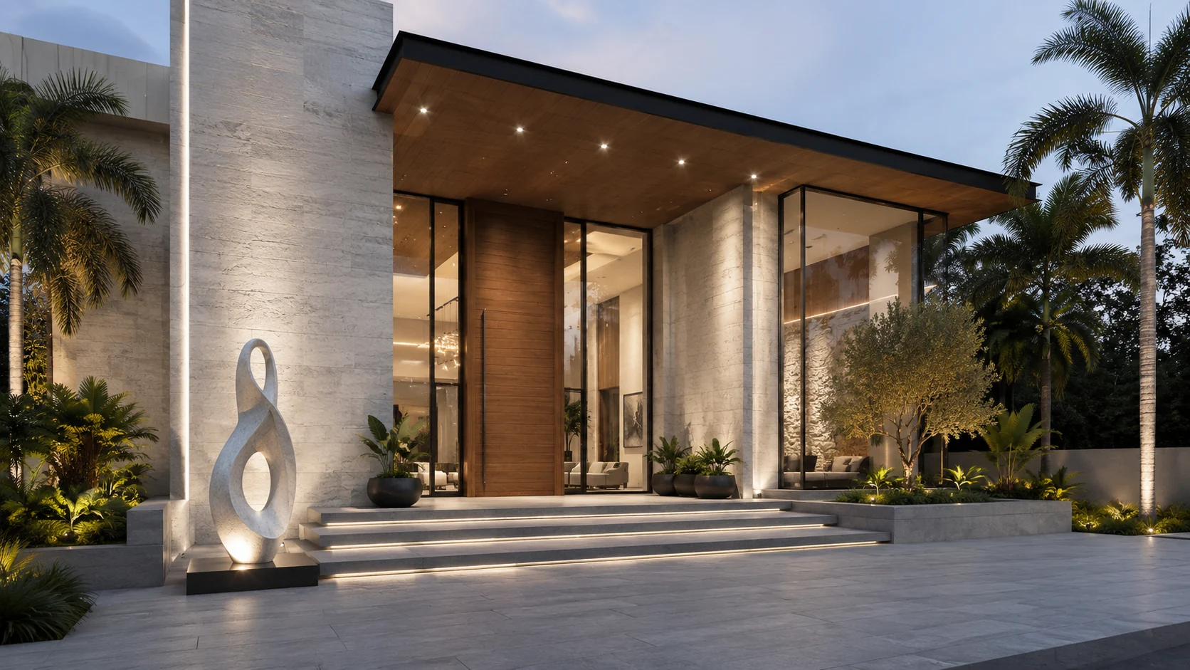 Travertine Retreat construction project